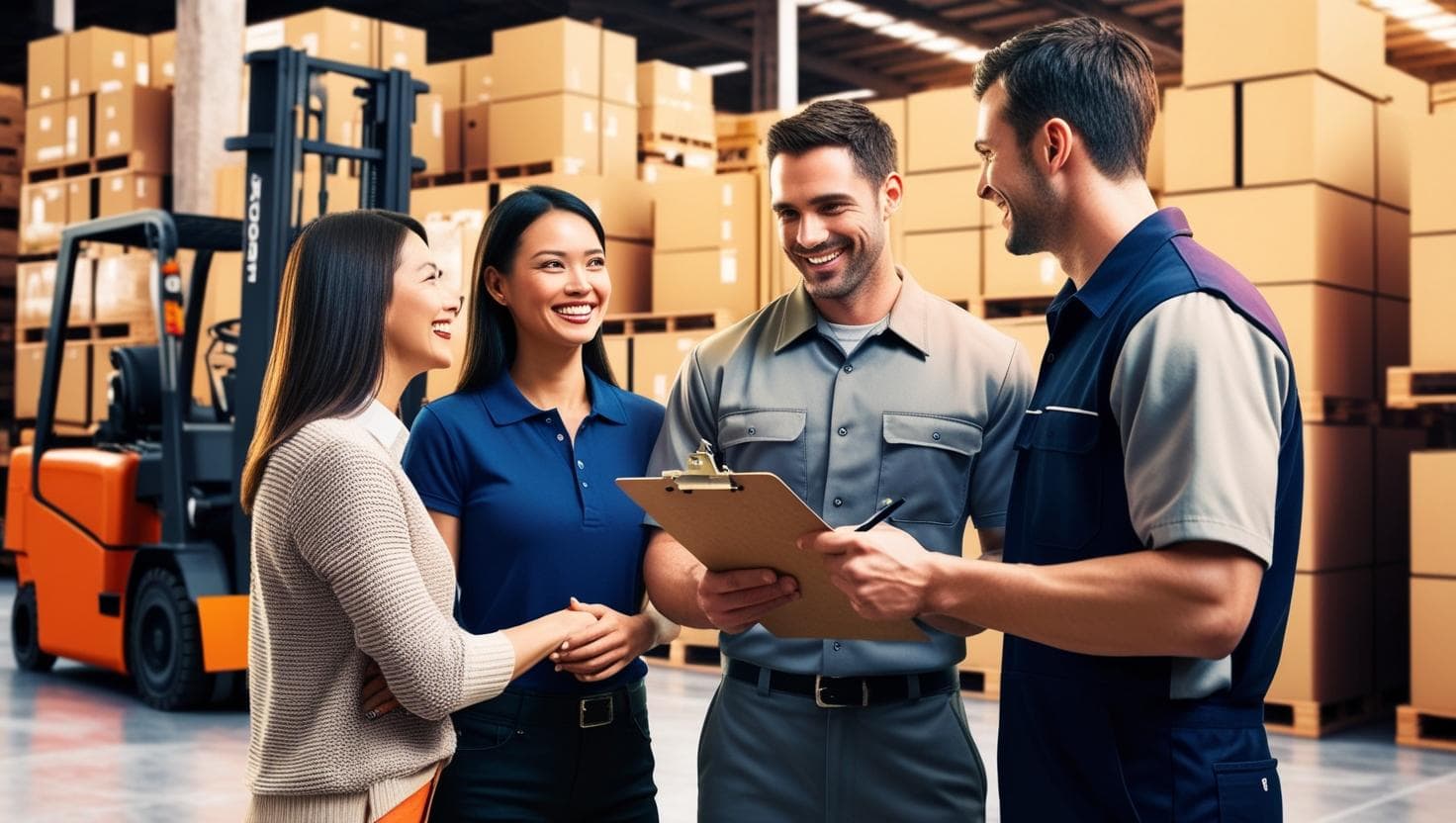 shipper customers in warehouse